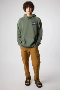 SUDADERA CON CAPUCHA CLASSIC CAQUI