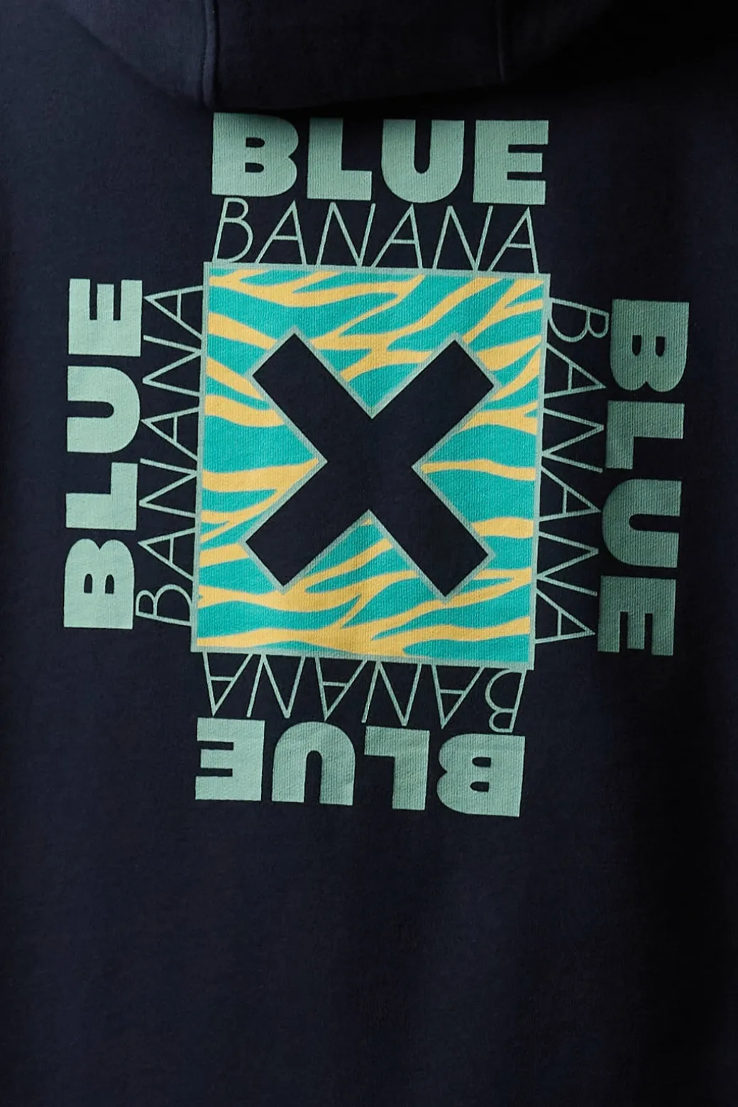 SUDADERA CON CAPUCHA FOAM AZUL MARINO