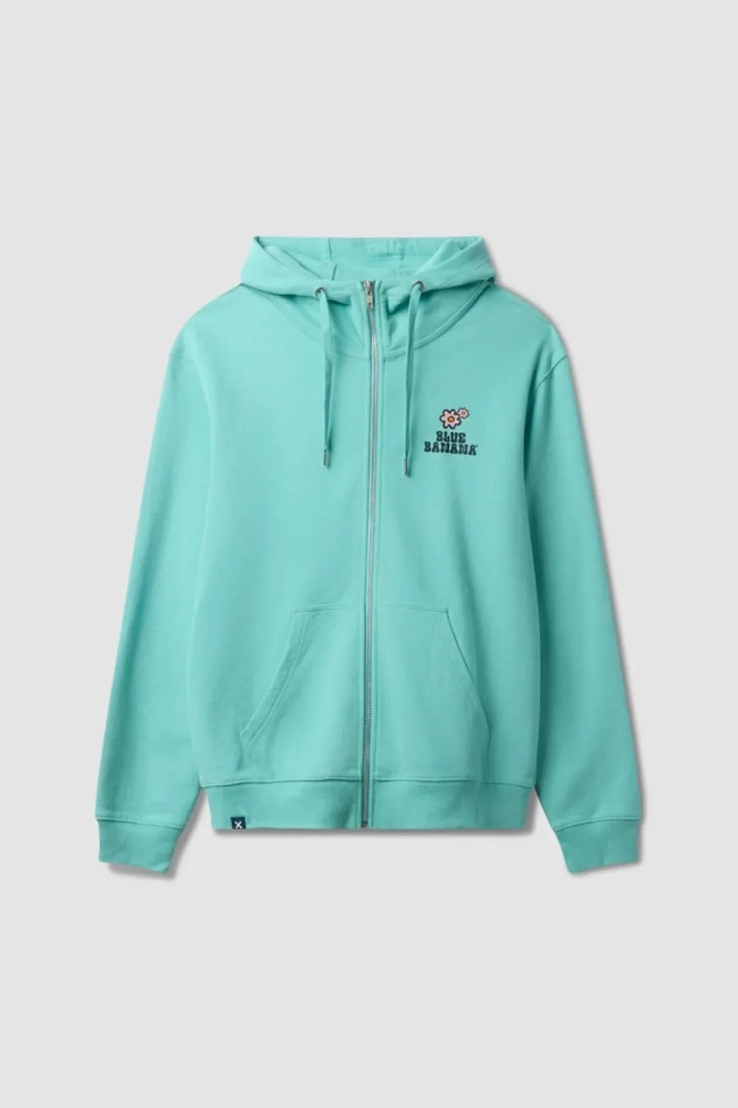 SUDADERA CON CAPUCHA FULL ZIP HARDY ACQUA