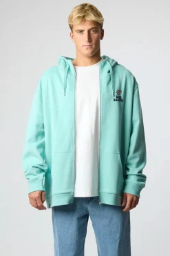 SUDADERA CON CAPUCHA FULL ZIP HARDY ACQUA
