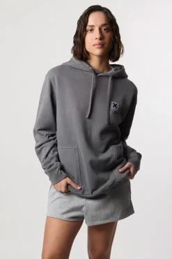 SUDADERA CON CAPUCHA ICONIC ASH