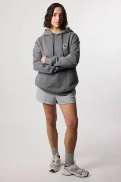 SUDADERA CON CAPUCHA ICONIC ASH