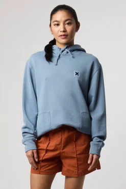 SUDADERA CON CAPUCHA ICONIC SKY BLUE