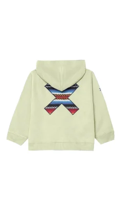 SUDADERA CON CAPUCHA KIDS CLASSIC PISTACHO