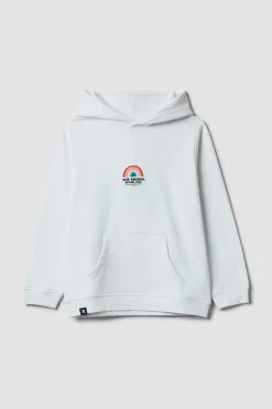 SUDADERA CON CAPUCHA KIDS RAINBOW BLANCA