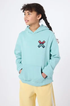 SUDADERA CON CAPUCHA KIDS CLASSIC ACQUA