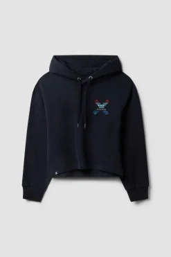 SUDADERA CON CAPUCHA MUJER CLASSIC AZUL MARINO