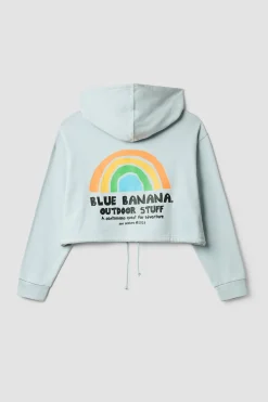 SUDADERA CON CAPUCHA MUJER RAINBOW ICE BLUE