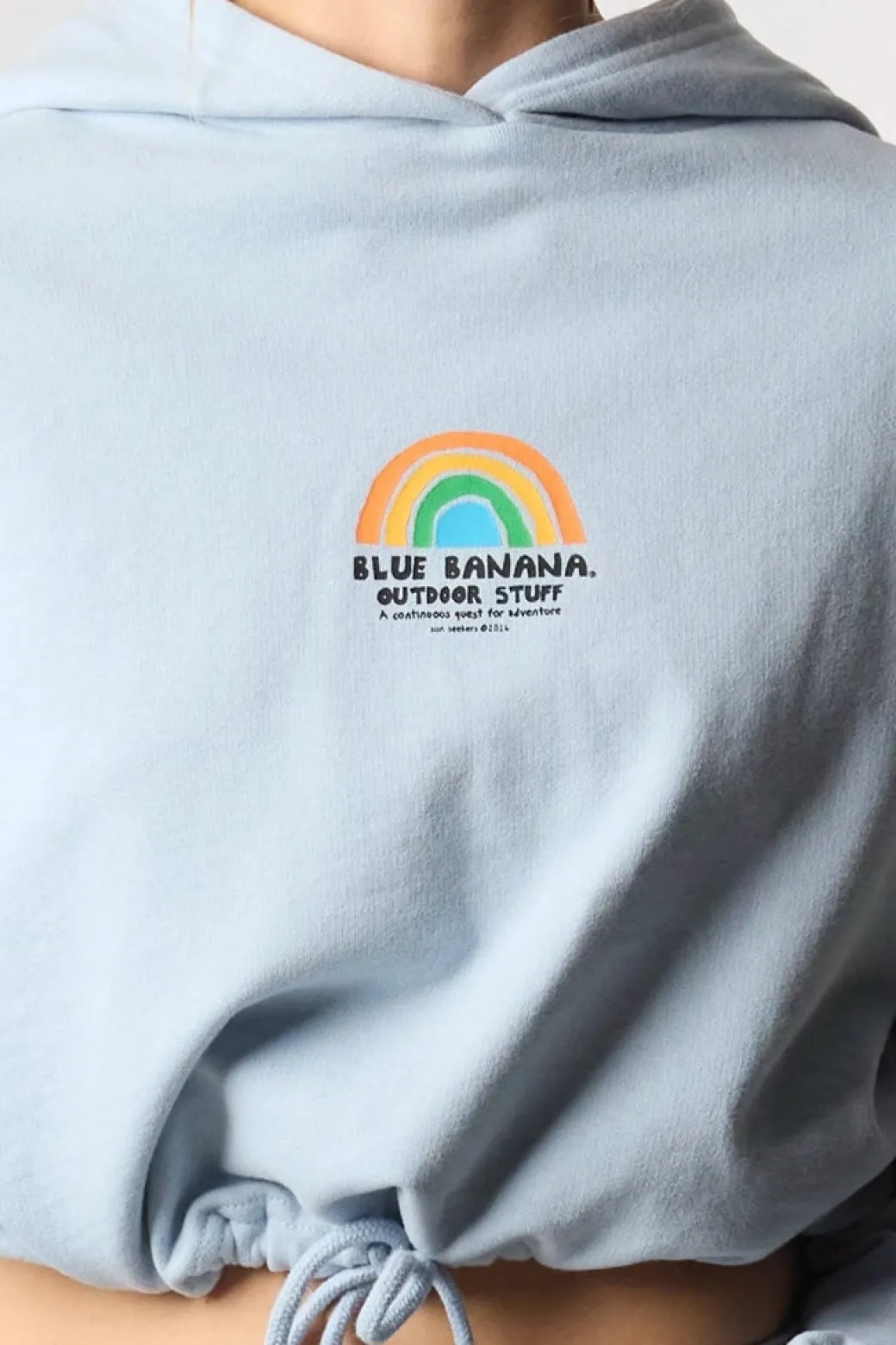 SUDADERA CON CAPUCHA MUJER RAINBOW ICE BLUE