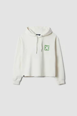 SUDADERA CON CAPUCHA MUJER NATURE BLANCO ROTO
