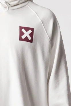 SUDADERA CON CAPUCHA NATURE BLANCA