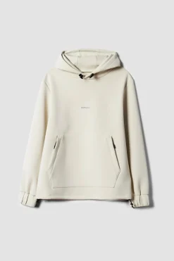 SUDADERA CON CAPUCHA TECH DUSTY CREAM