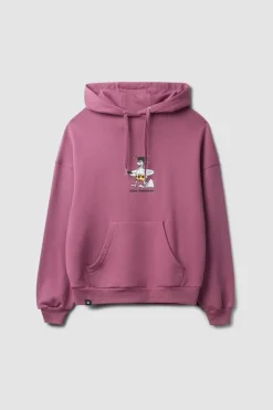 SUDADERA CON CAPUCHA WIPEOUT BERRY