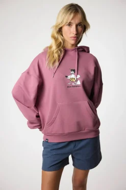 SUDADERA CON CAPUCHA WIPEOUT BERRY