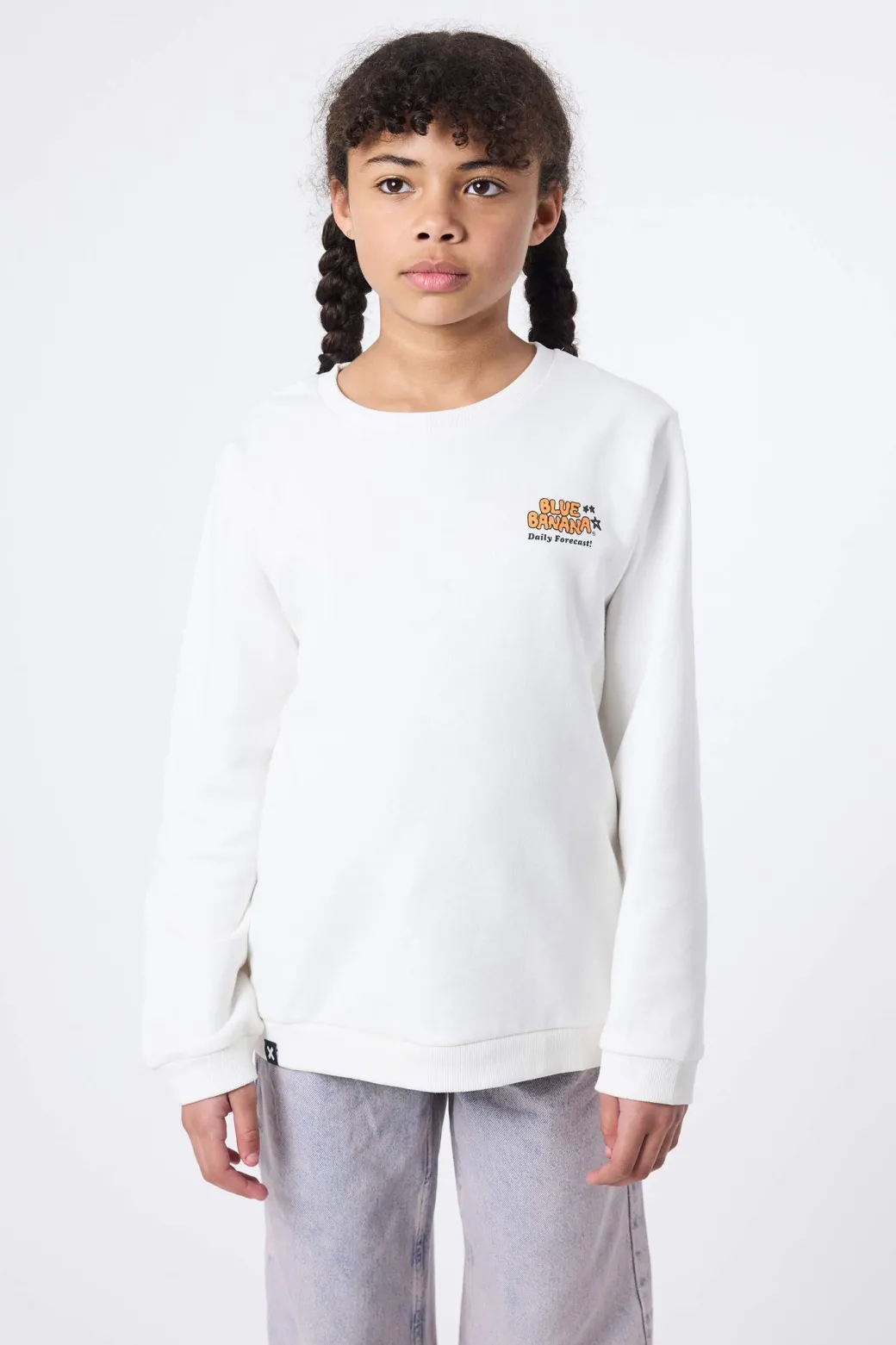 SUDADERA KIDS FORECAST BLANCO ROTO