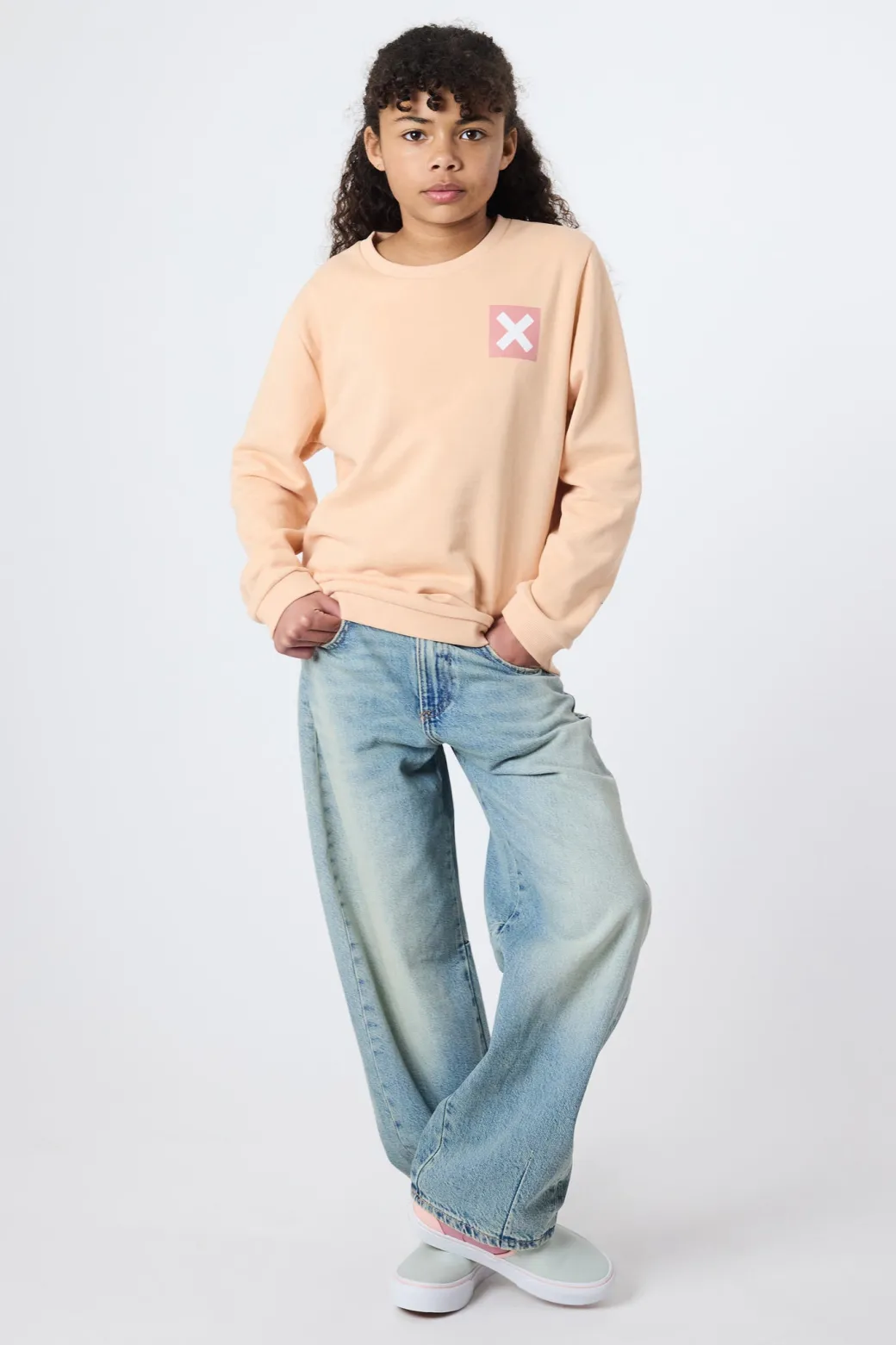 SUDADERA KIDS NATURE APRICOT