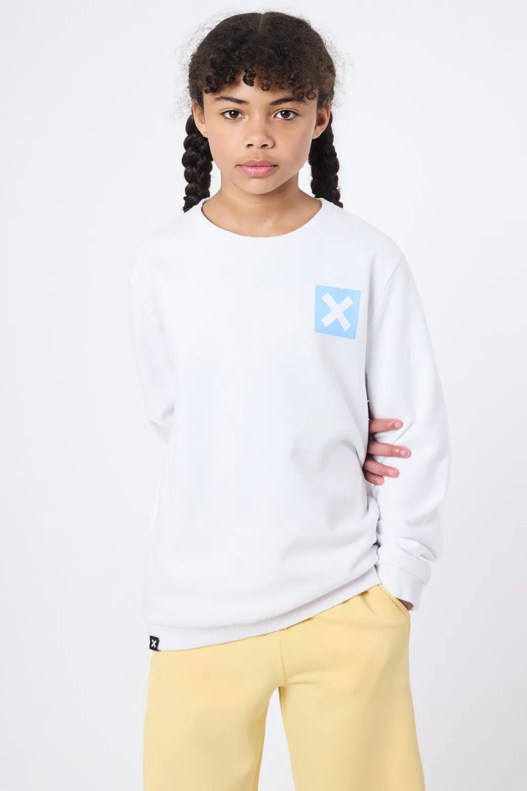 SUDADERA KIDS NATURE BLANCA