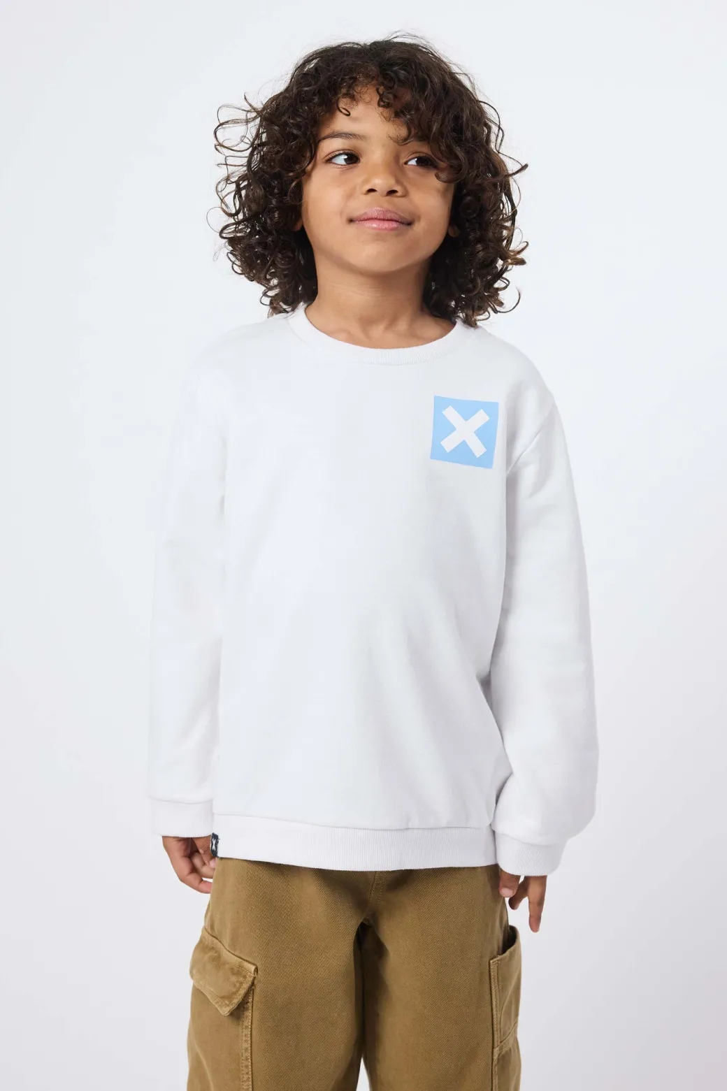 SUDADERA KIDS NATURE BLANCA