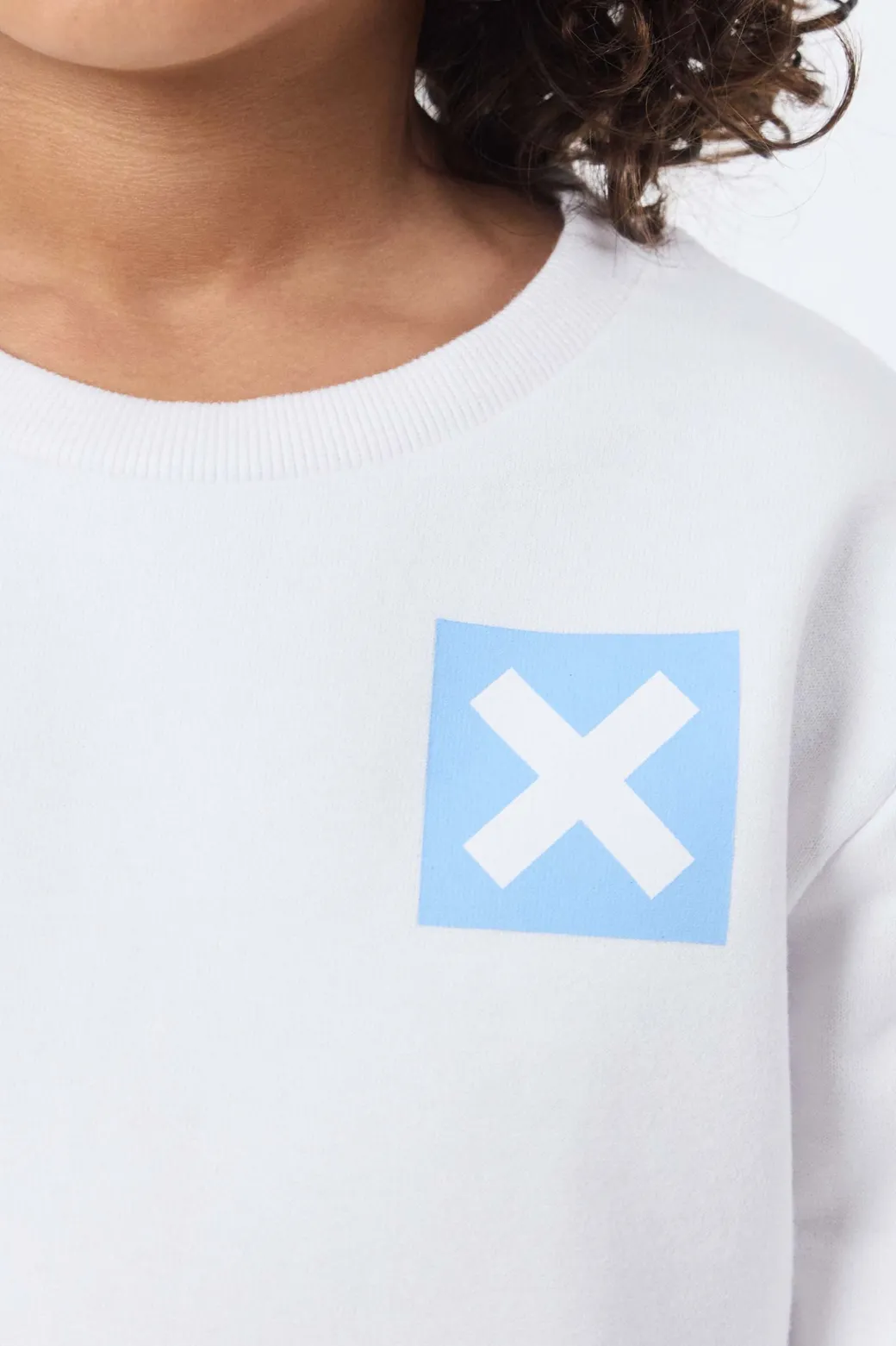 SUDADERA KIDS NATURE BLANCA