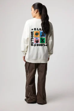 SUDADERA SWING BLANCO ROTO