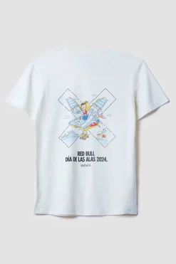 WHITE RED BULL TEE